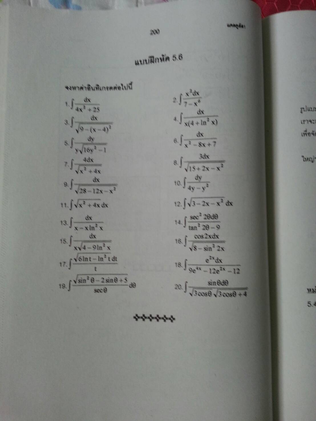 แคลคูลัสเบื้องต้น (Basic Calculus ) สนพ.ศูนย์ส่งเสริมวิชาการ, ศสว โดย รศ.ดร.มนัส ประสงค์