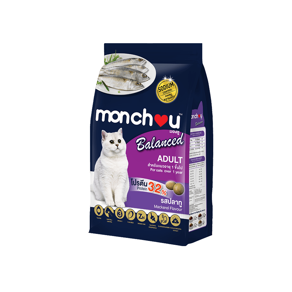 Monchou Balance ชนิดเม็ด บาลานซ์ ขนาด 2.6กก. (Kitten) / 2.7กก. (Adult)