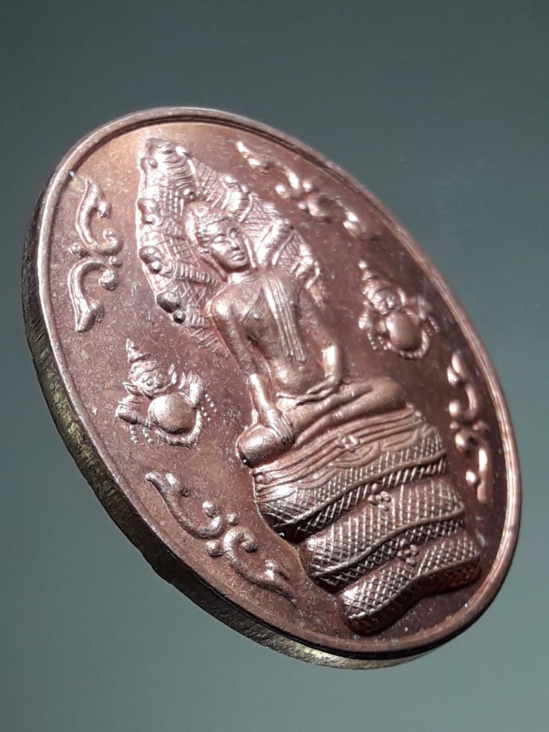 รหัสสินค้า เหรียญพระพุทธ 4305 เหรียญพุทธาคมนอโม วัดเขาอ้อ จ.พัทลุง ปี48 ท่านขุนพันธ์เจ้าพิธี