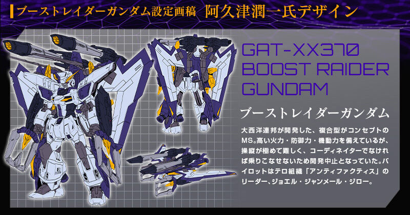 กันดั้ม Bandai Spirits Gunpla Premium Bandai Hobby Online Shop Limited Full Mechanics 1/100 GAT-XX370 Boost Raider Gundam