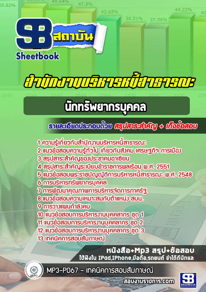 แนวข้อสอบนักทรัพยากรบุคคล สำนักงานบริหารหนี้สาธารณะ