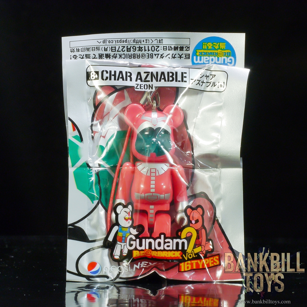 กันดั้ม Medicom Toy Pepsi NEX Mobile Suit Gundam BE@RBRICK Vol.2 70% No.8 Char Aznable (B)