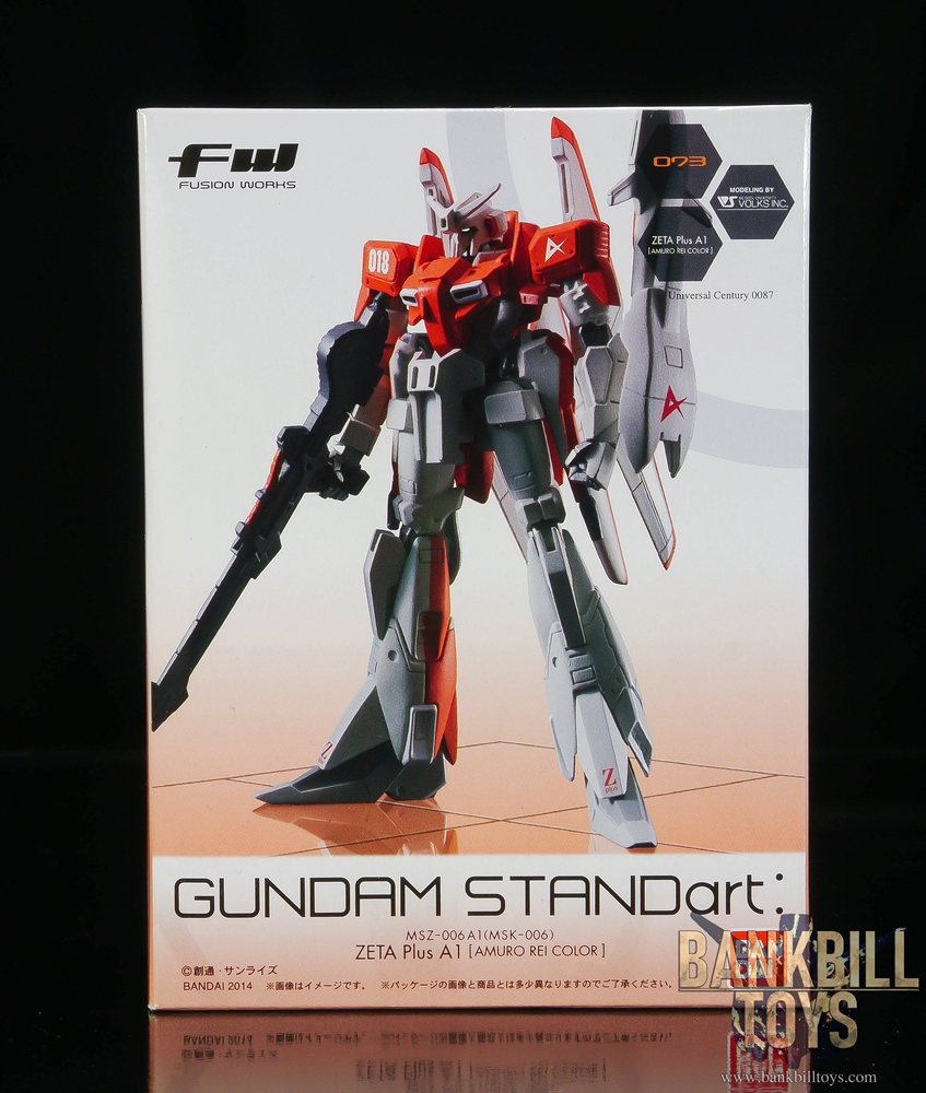 กันดั้ม Bandai Candy Toy FW Gundam STANDart: 19 No.073 MSZ-006A1 Zeta Plus A1 [Amuro Ray Color]