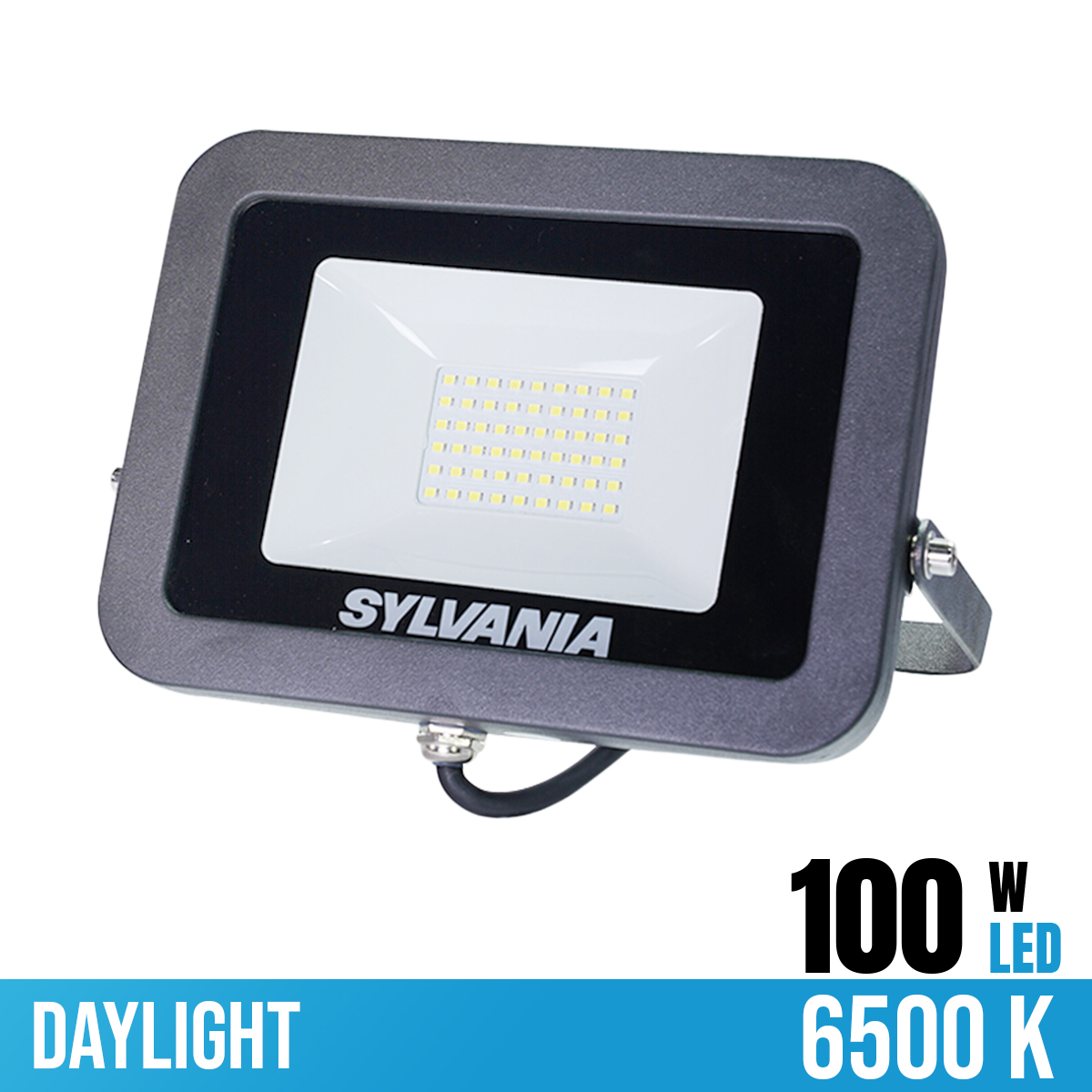 SYLVANIA โคมไฟสลิมฟลัดไลท์ VISION LED 100W 6500K S581-2025