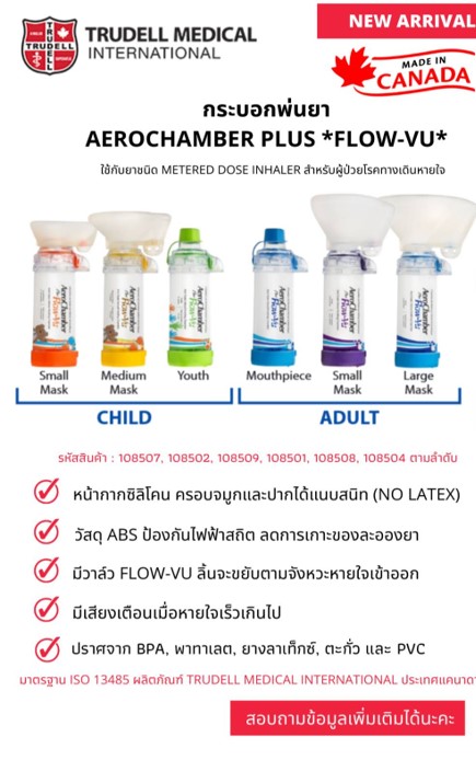 กระบอกพ่นยา Trudell Medical: Canada