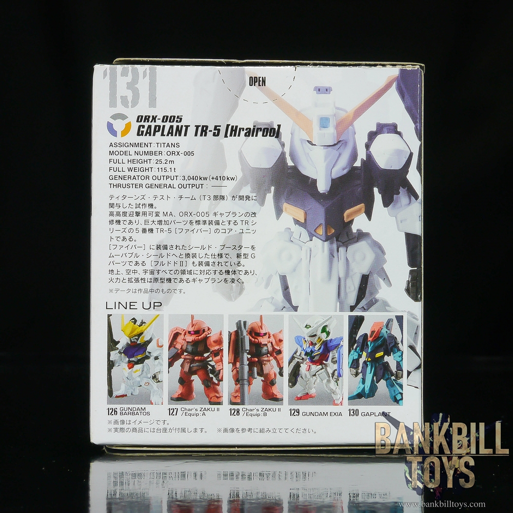 กันดั้ม Bandai Candy Toy FW Gundam Converge #02 No.131 ORX-005 Gaplant TR-5 [Hrairoo]