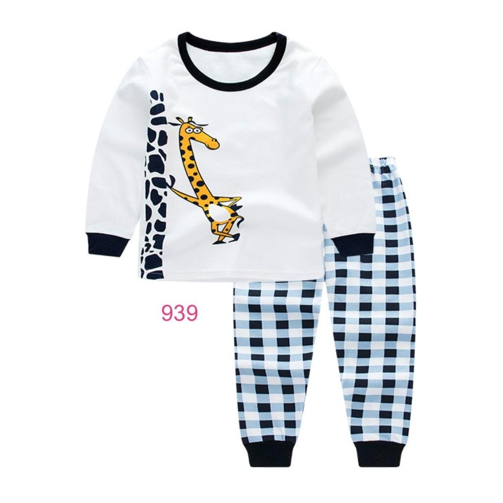 PB-1 ชุดนอนเด็กแขนยาวขายาว พร้อมส่ง 3-12 ขวบ