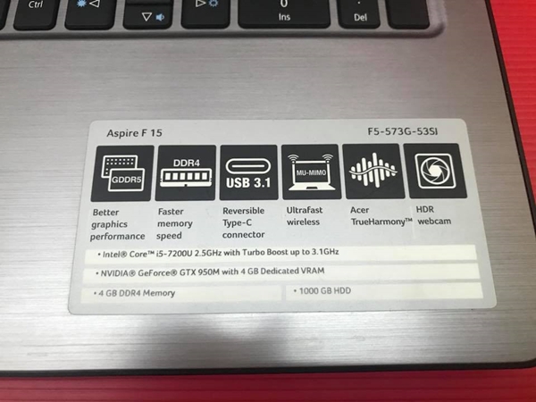 ( SOLD OUT ) Acer Aspire F5-573G-53SJ