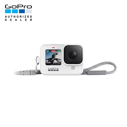 GoPro 11 / 10 / 9 Sleeve + Lanyard White ซิลิโคนพร้อมสายคล้องคอ สีขาว
