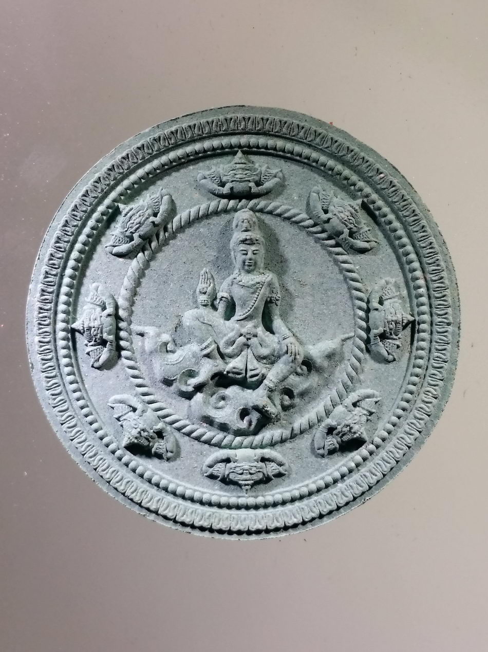 รหัสสินค้า จตุคามรามเทพ 265 พระเทวราชโพธิสัตว์จตุคามรามเทพ รุ่นขุมทรัพย์สี่แผ่นดิน เนื้อเขียว มหานิยม โค๊ตเลเซอร์ หมายเลข ๐๗๙๑๐ กล่องเดิม