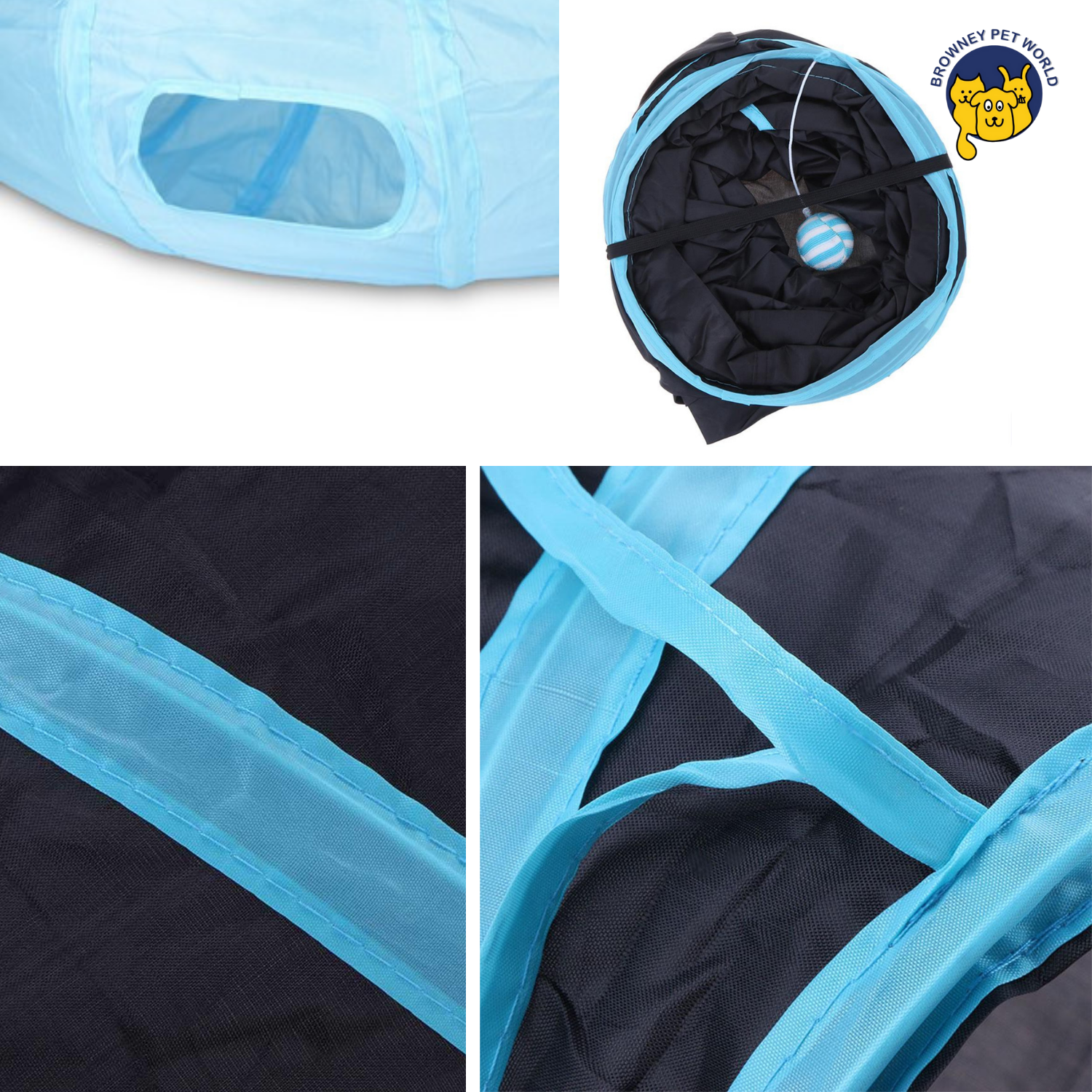 อุโมงค์แมวเล่นของเล่นสำหรับสัตว์เลี้ยง ทรงS