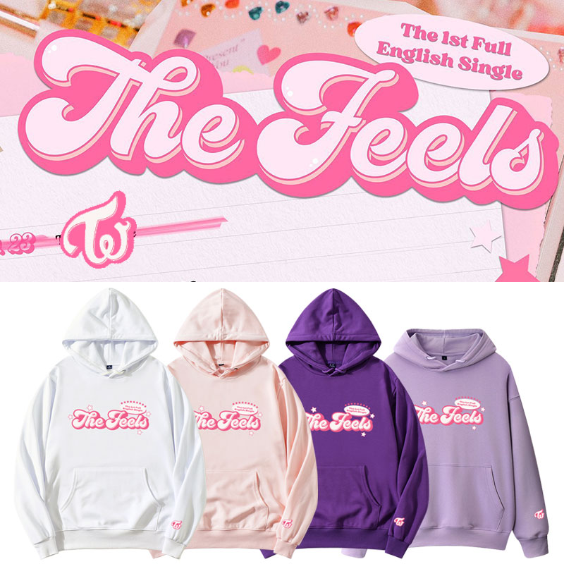เสื้อกันหนาวมีฮู้ด TWICE The Feels