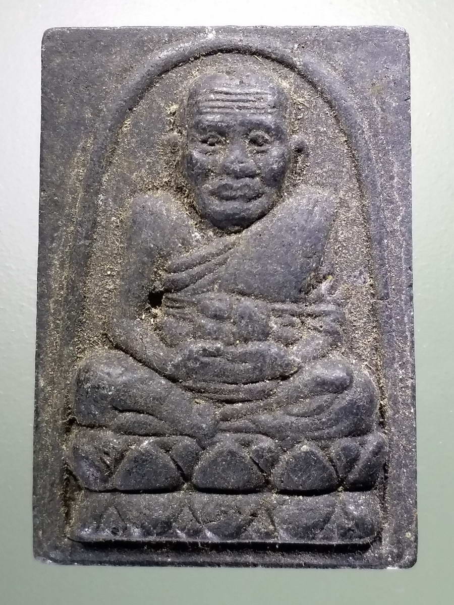 รหัสสินค้า หลวงปู่ทวด วัดต่างๆ 445 พระผงใบลานหลังยันต์ห้า หลวงปู่ทวด วัดช้างให้ จ.ปัตตานี