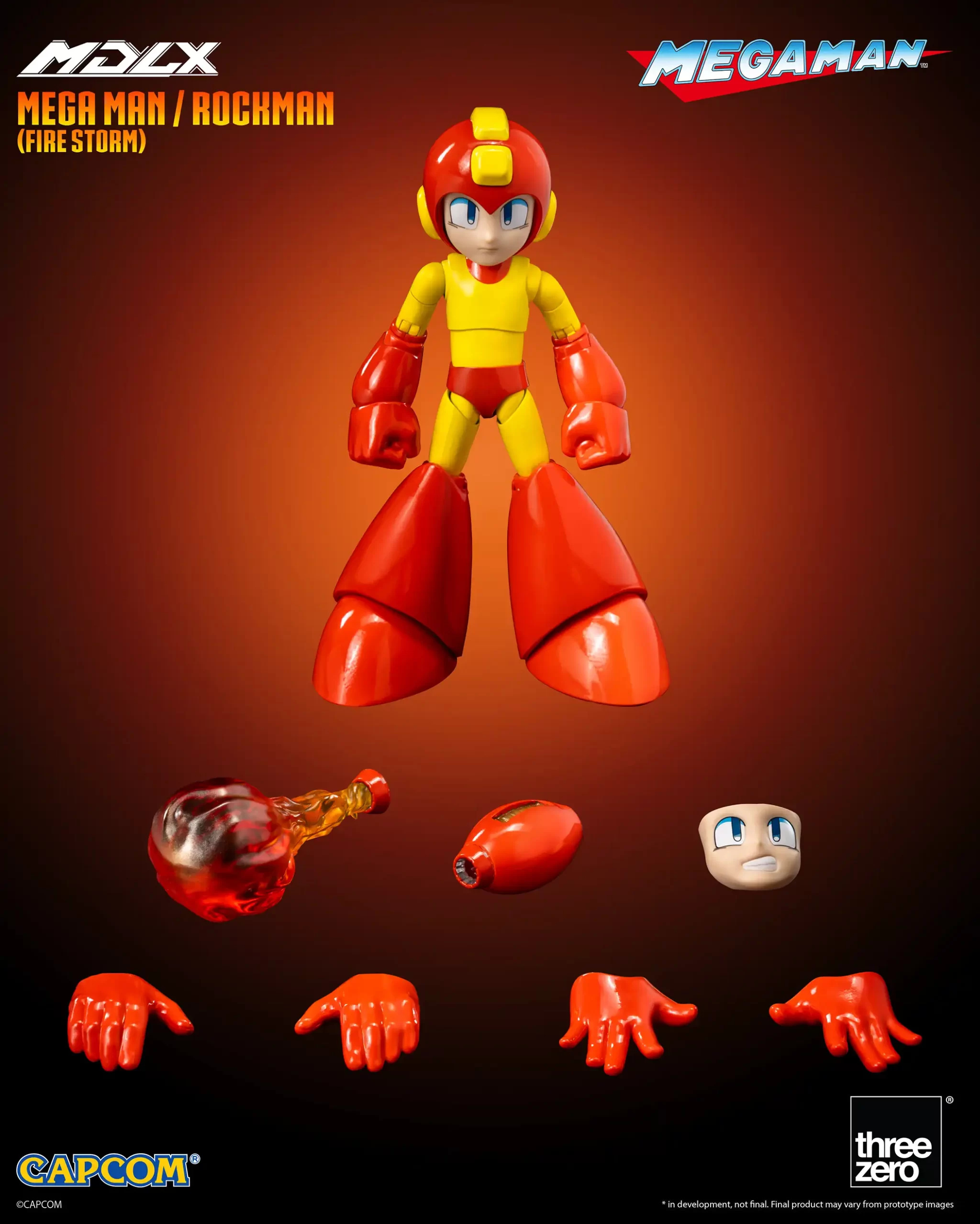 <preorder ปิดรับวันที่ 6/12/2024> เปิดรับPreorder มัดจำ 500 บาท Mega Man Fire Storm ver. 4" MDLX by Three Zero