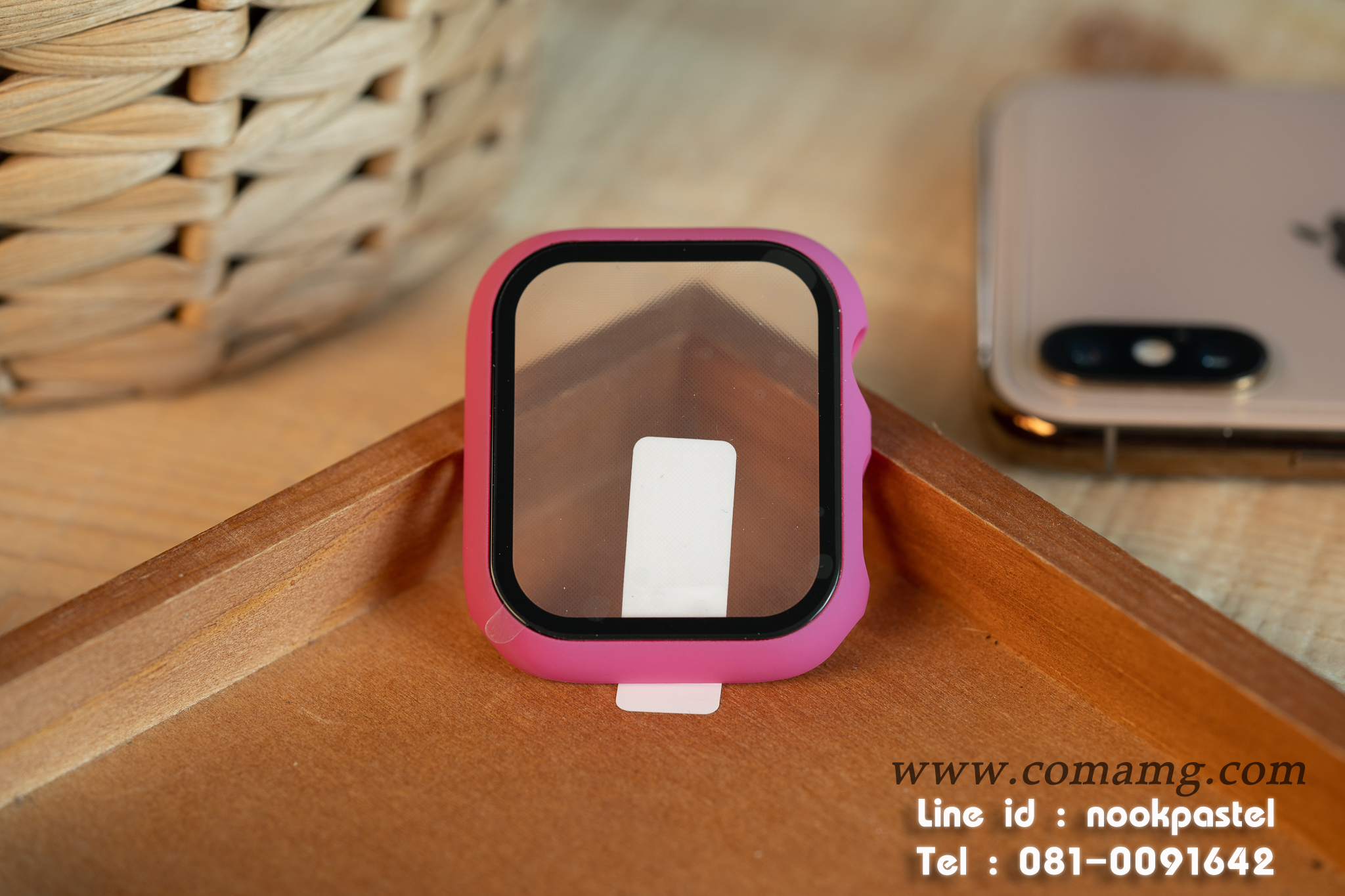 เคสฟิลม์กระจก คลุมรอบตัวคลุมรอบตัว360องศา สำหรับapple watch(ลิงค์2)