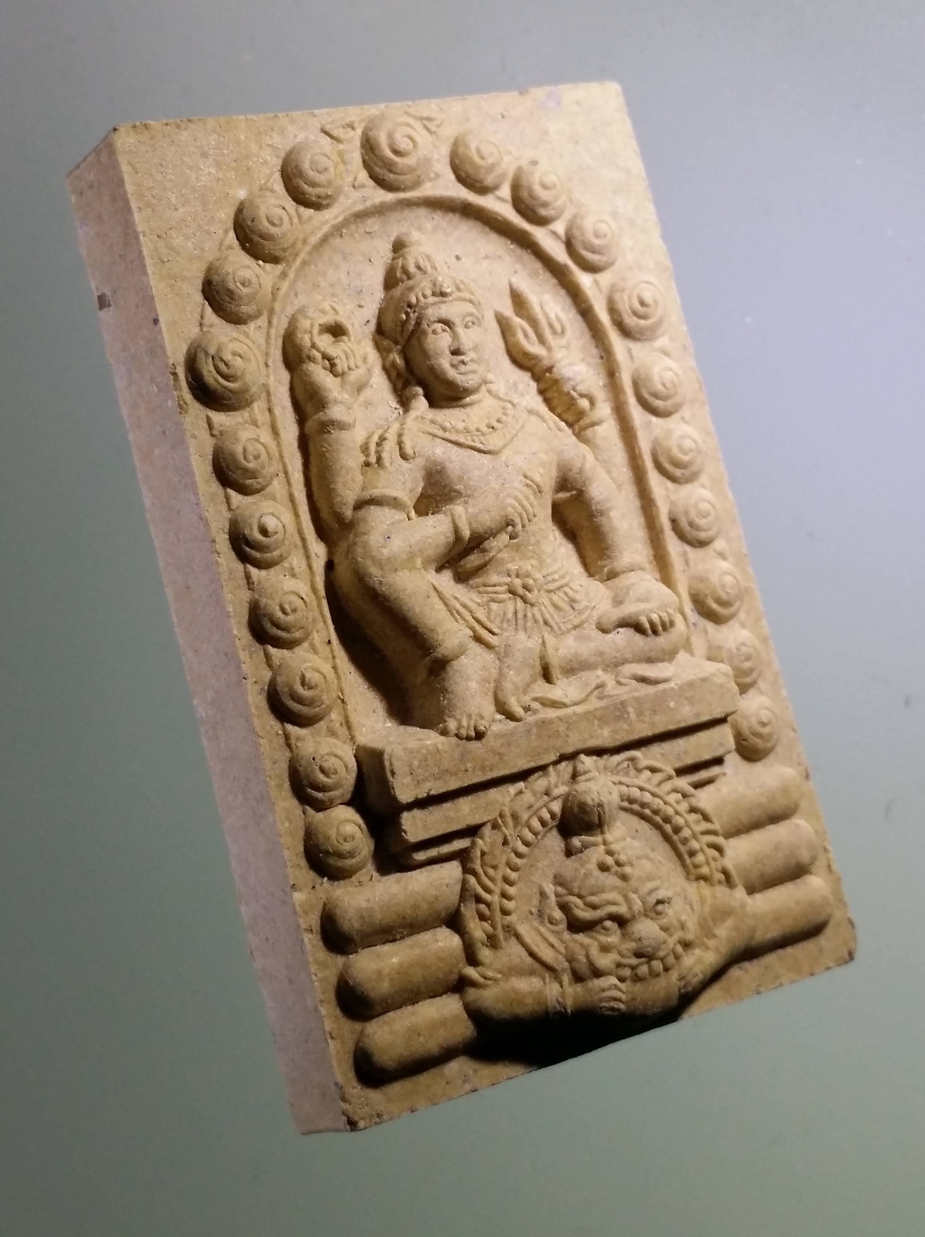 รหัสสินค้า จตุคามรามเทพ 491 พระเทวราชโพธิสัตว์จตุคามรามเทพ หลังพระแม่ธรณีบีบมวยผม รุ่น สิริมงคล ปี 49