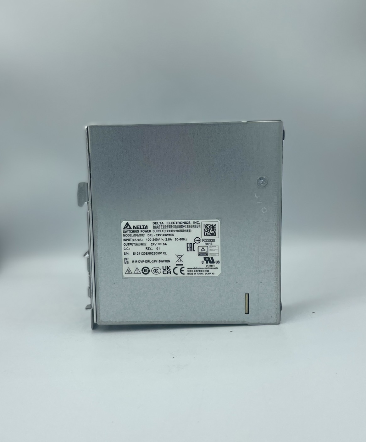 Delta Power Supply Model DRL-24V120W1EN 24V/5A(120W) 85-264VAC 1Phase