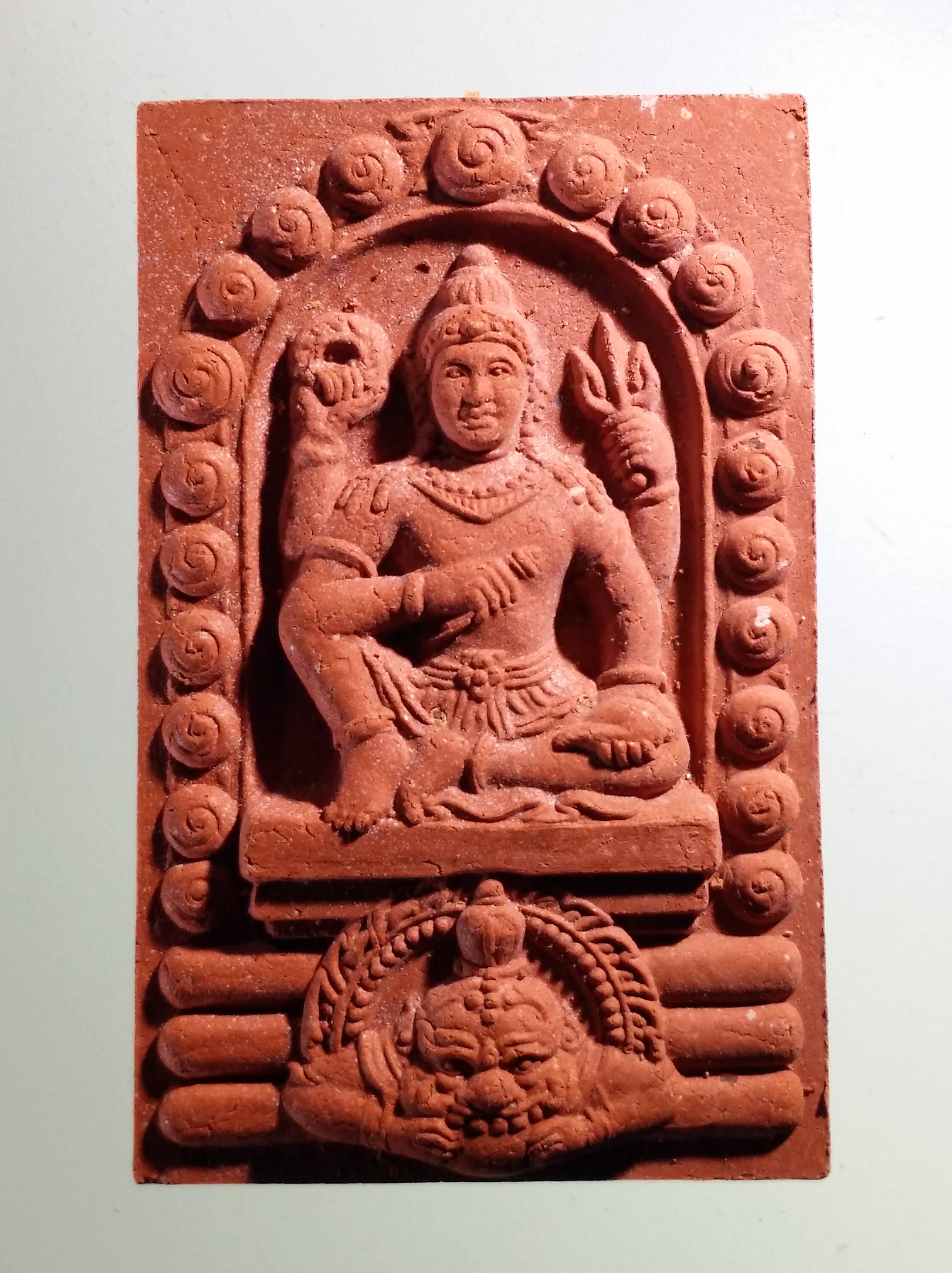 รหัสสินค้า จตุคามรามเทพ 487 พระเทวราชโพธิสัตว์จตุคามรามเทพ หลังพระแม่ธรณีบีบมวยผม รุ่น สิริมงคล ปี 49