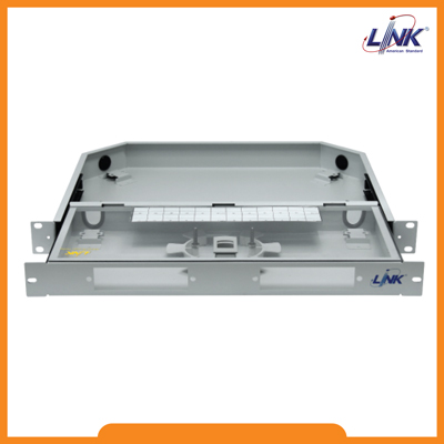 UF-2012A Fiber Optic Distribution Unit (FDU) 6-24F (2 Snap-In) Rack Mount Drawer (1U), Unload