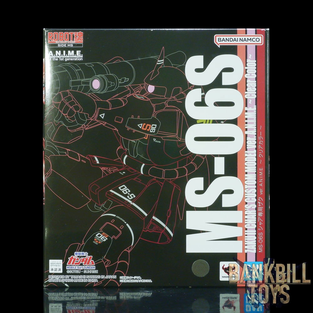 กันดั้ม Bandai Spirits ACGHK 2023 & Gundam Docks at Thailand Limited The Robot Spirits <SIDE MS> R-SP MS-06S Zaku II Char's Custom Model Ver. A.N.I.M.E. ~Clear Color~