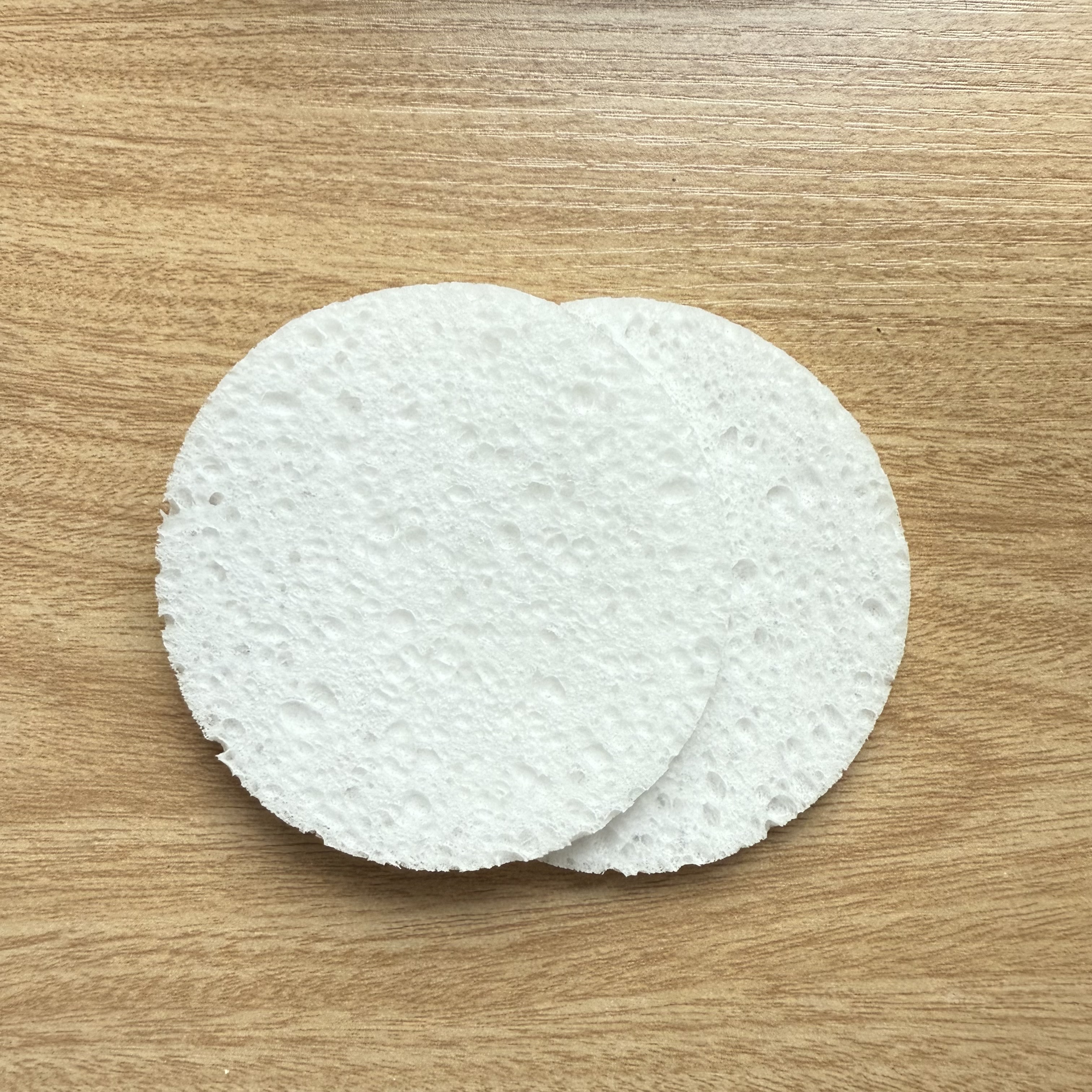 ฟองน้ำกลม ฟองน้ำขัดหน้า ฟองน้ำเช็ดหน้า ฟองน้ำล้างหน้า 2แผ่น