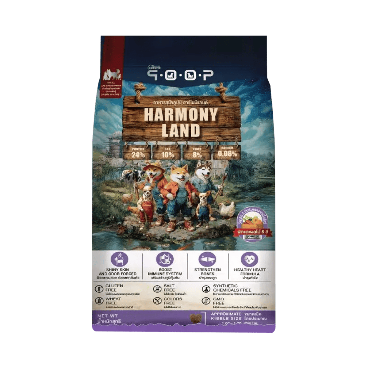 qoop คูปป์ อาหารสุนัขสูตร Gluten Free สำหรับสุนัขทุกช่วงวัย ขนาด 1 กิโลกรัม