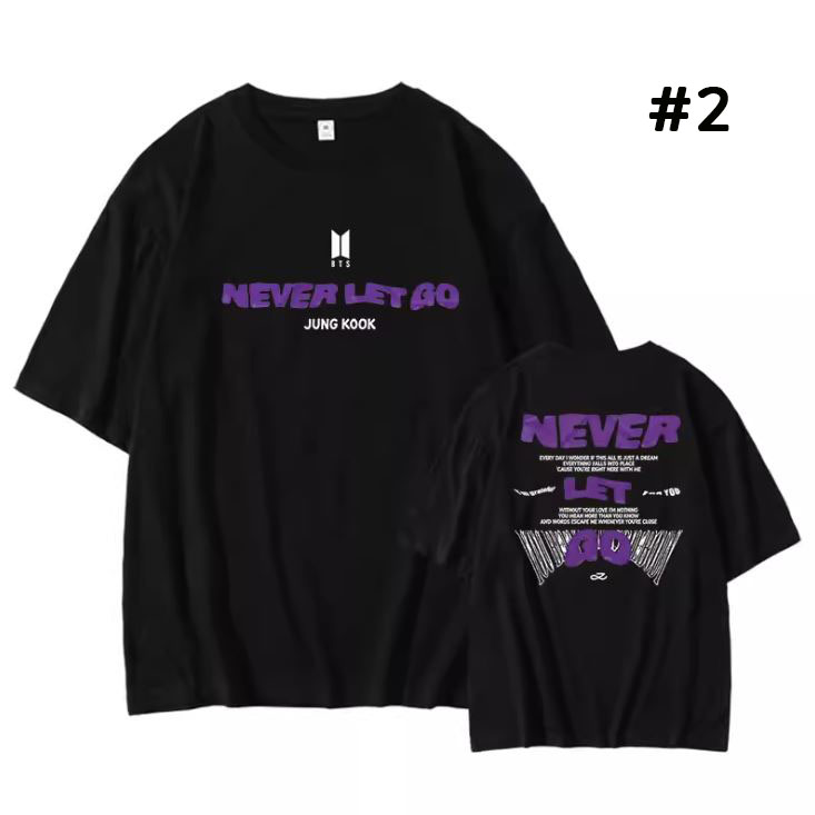 เสื้อยืด BTS JUNG KOOK : NEVER LET GO