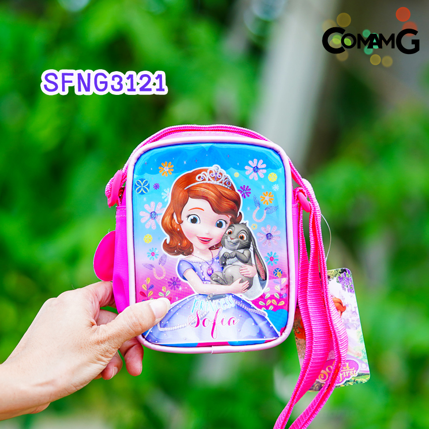 กระเป๋าสะพายข้างเจ้าหญิง กระเป๋าเด็กผู้หญิง ลายลิขสิทธิ์แท้