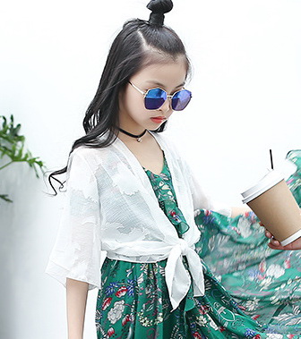 sh5110- เสื้อคลุมสวยทุกโอกาส มีสีขาว และสีดำ ผ้าซีทรูลายดอกไม้พลิ้วสวยทิ้งตัวเบาสบาย (มีจำนวนจำกัด หมดแล้วหมดเลย)