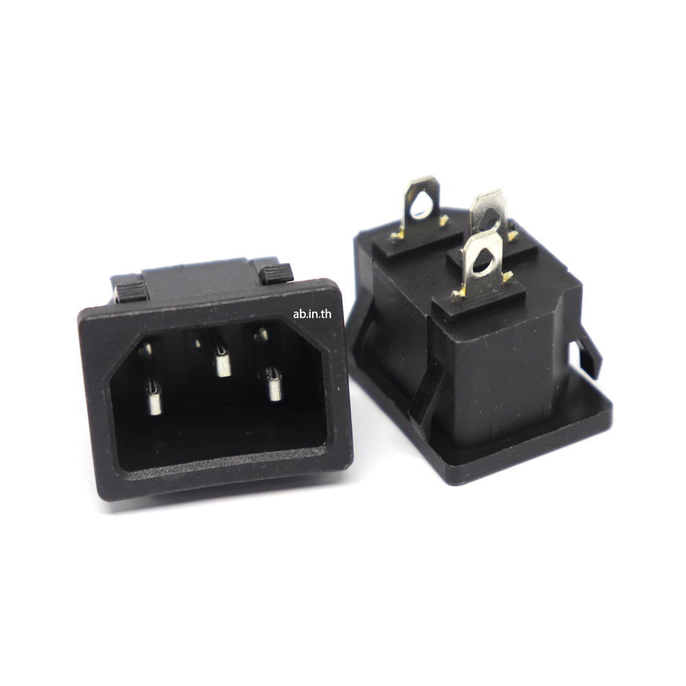 เต้ารับปล๊กไฟ 3 ขา AC 220V 10A แบบยึดลงบนกล่อง