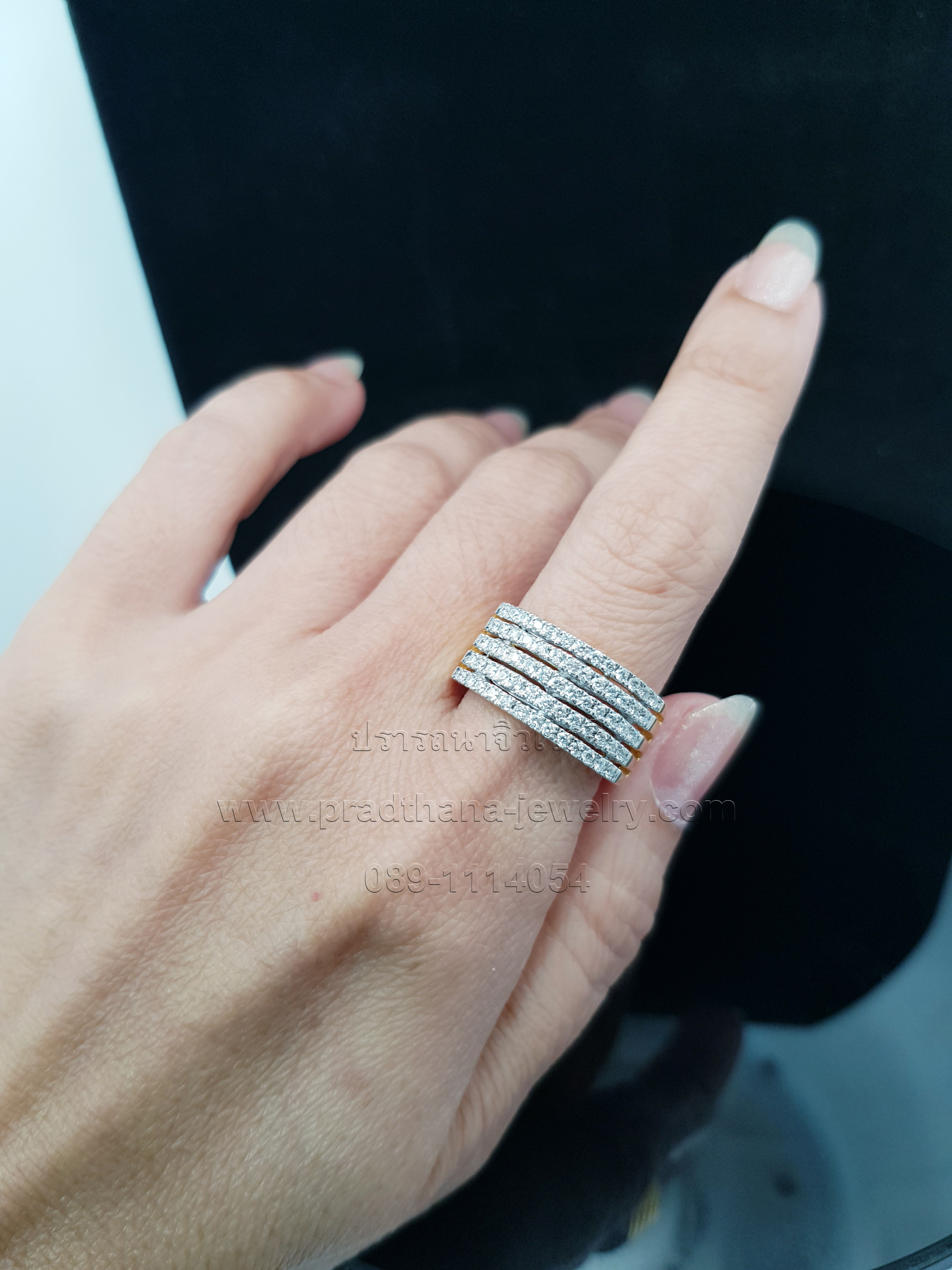 แหวนเพชรห้าแถว **ขายแล้ว**