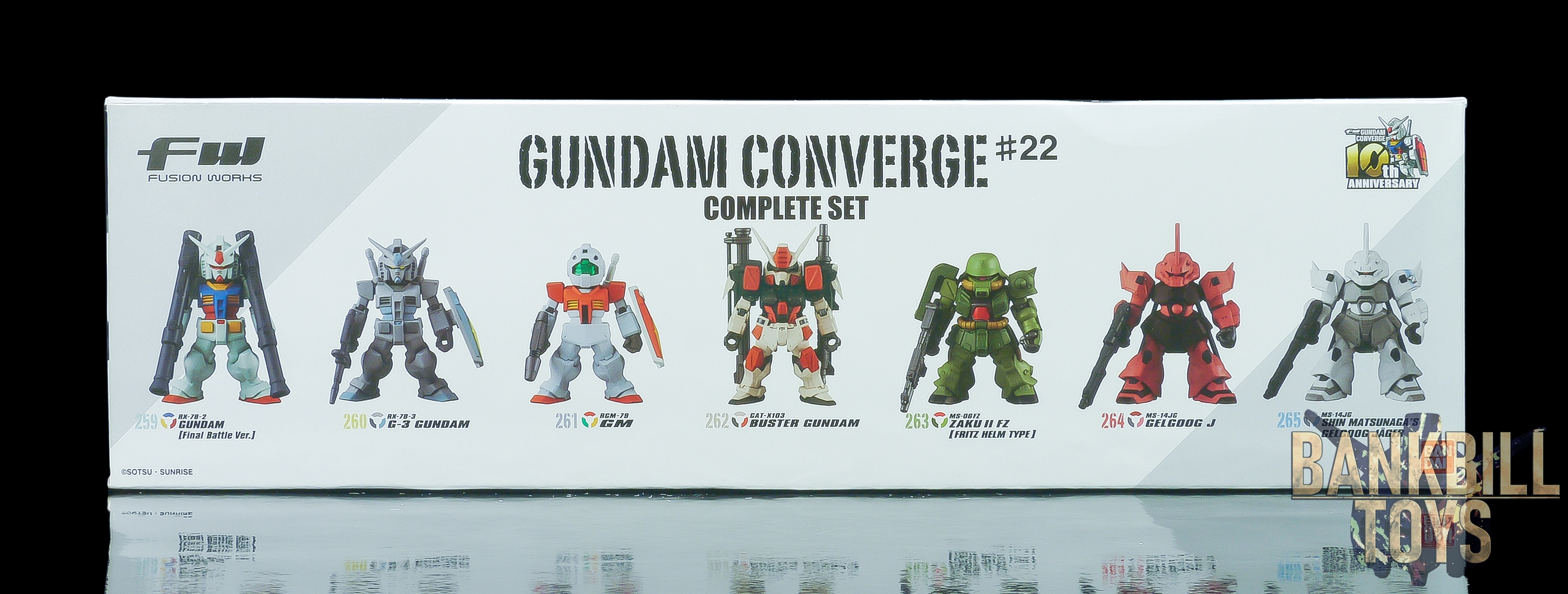 กันดั้ม Bandai Candy Toy FW Gundam Converge #22 Complete Set Box [7 Packs]