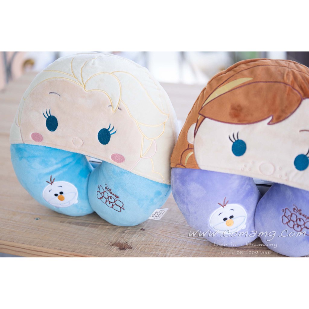 หมอนรองคอมีหมวก เอลซ่า&อันนา (ในเรื่องFrozen )