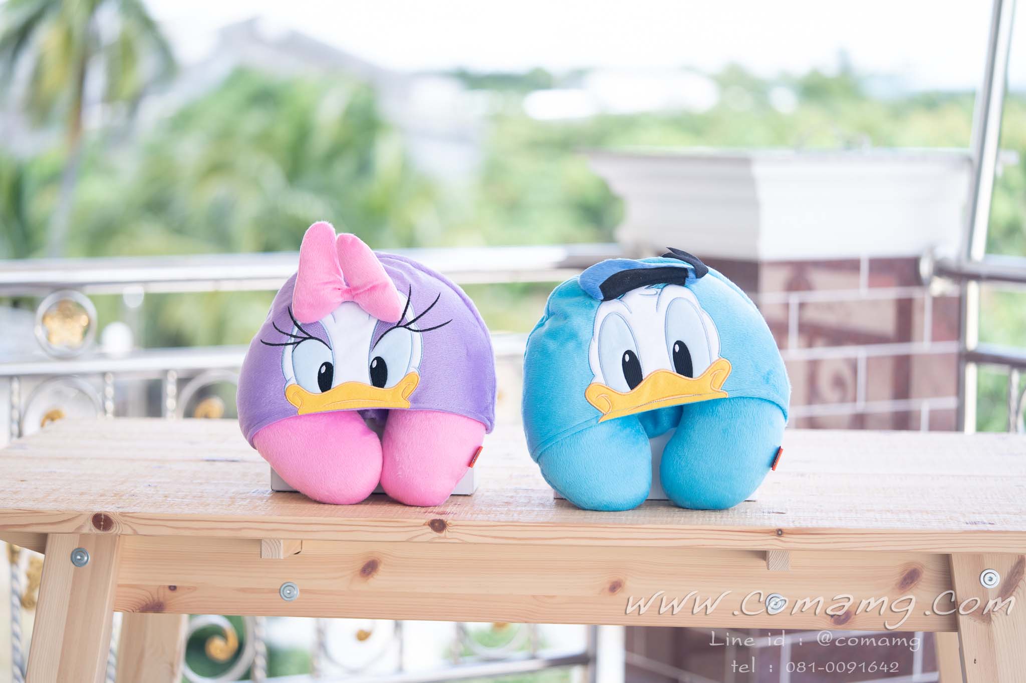 หมอนรองคอมีหมวก โดนัลด์ดั๊ก& เดซี่ดั๊ก (Donald Duck&Daisy)