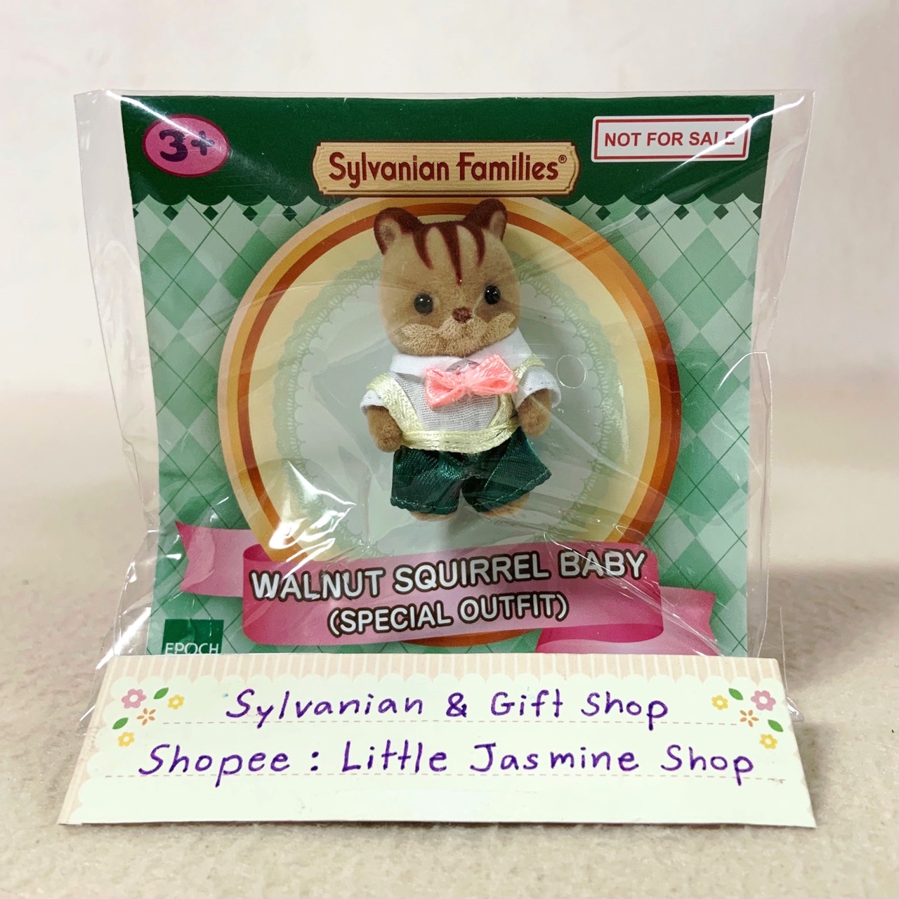 ⭐️ Japan Limited! 🏠 ตุ๊กตาเบบี้กระรอกวอลนัท ในเสื้อผ้าชุดพิเศษ ซิลวาเนียน แฟมิลี่ Walnut Squirrel Baby – Special Outfit Sylvanian Families