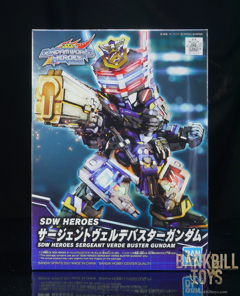 กันดั้ม Bandai Spirits Gunpla SD Gundam World Heroes SDW Heroes No.03 Sergeant Verde Buster Gundam