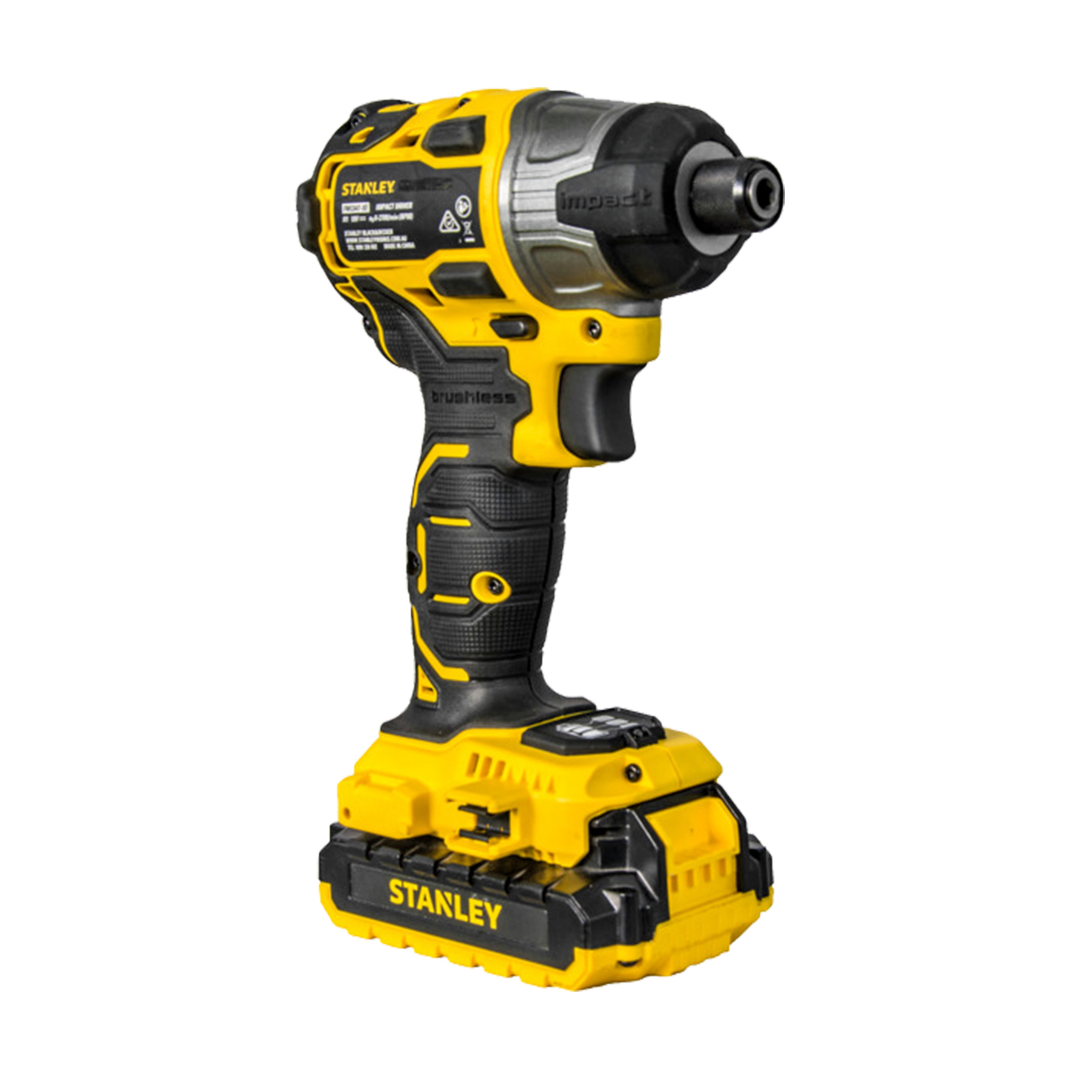 STANLEY สว่านกระแทกไร้สาย 18V [SBI201D2K]