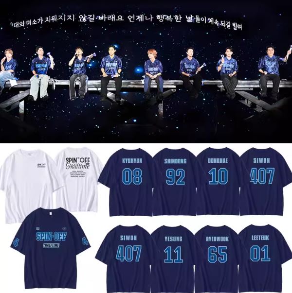 เสื้อยืด Super Junior : 2024 Super Junior [SUPER SHOW SPIN-OFF : Halftime]