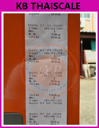 เครื่องชั่งน้ำหนักพาเลท เครื่องชั่งน้ำหนักสินค้าบนพาเลท เครื่องชั่งพาเลท 2000kg Scale Pallet Truck 2000kg มี Built in printer