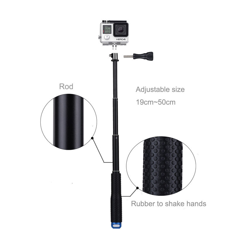 19 inch Underwater Waterproof Selfie Stick Monopod for GoPro / SJCAM / Xiaomi / action camera
