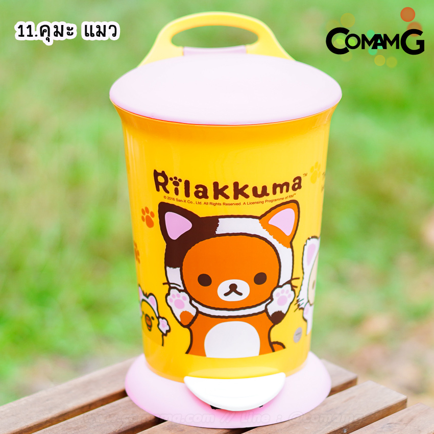 ถังขยะแบบเหยียบ มีถังซ้อนด้านใน ขนาด29*20ซม ลายการ์ตูน ลิขสิทธิ์แท้