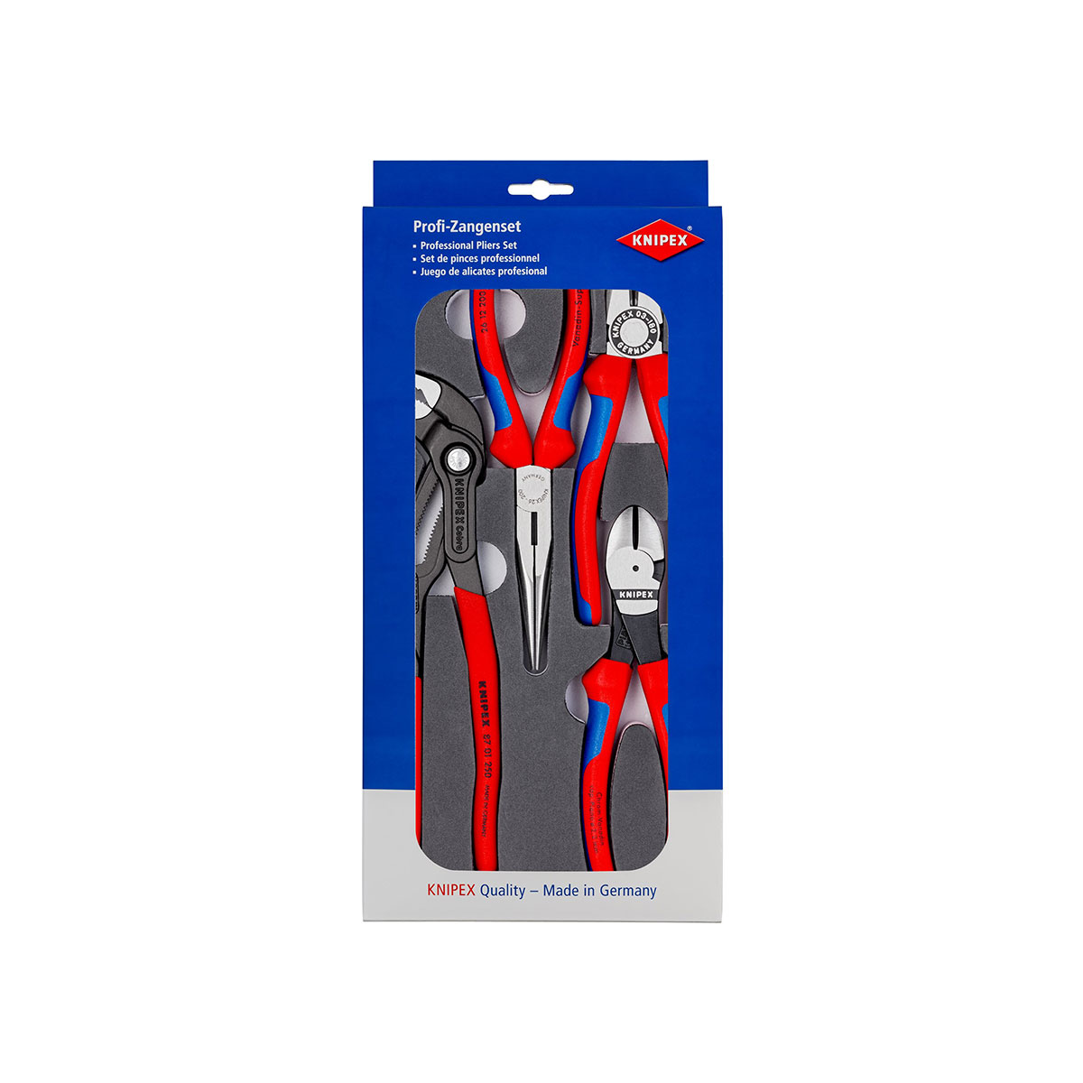 KNIPEX งานช่างประปา ชุด 3 ชิ้น ในถาดโฟม NO.00 20 01 V15