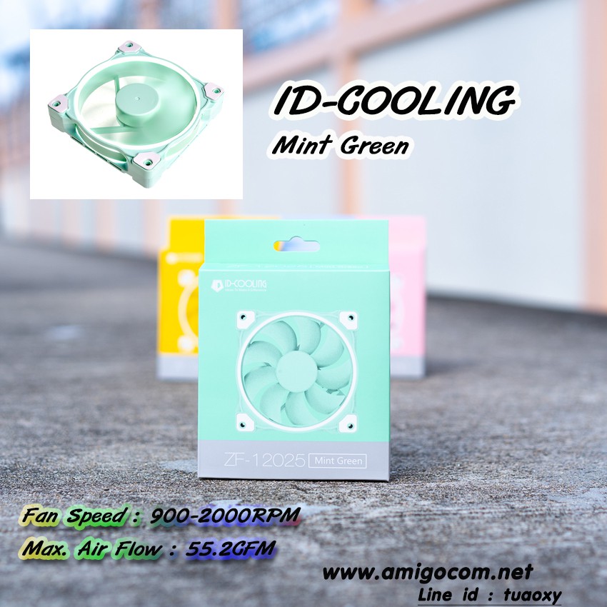 พัดลมID-Cooling Pastel สีพาสเทล ZF-12025