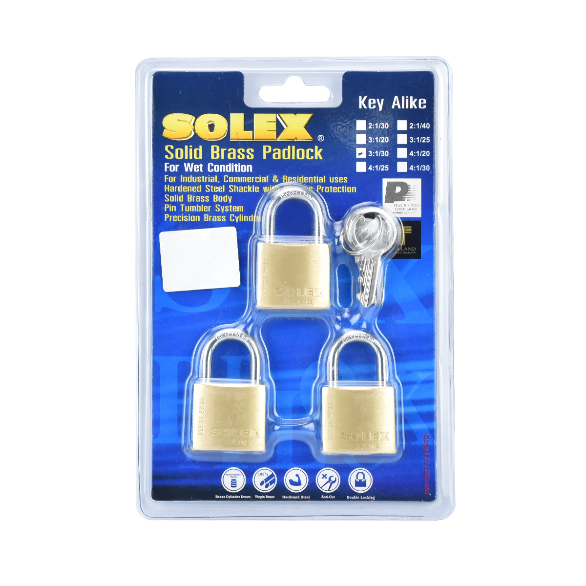 SOLEX กุญแจสายยูโซเล็กซ์ KAL 3:1 SL 99 30 MM.
