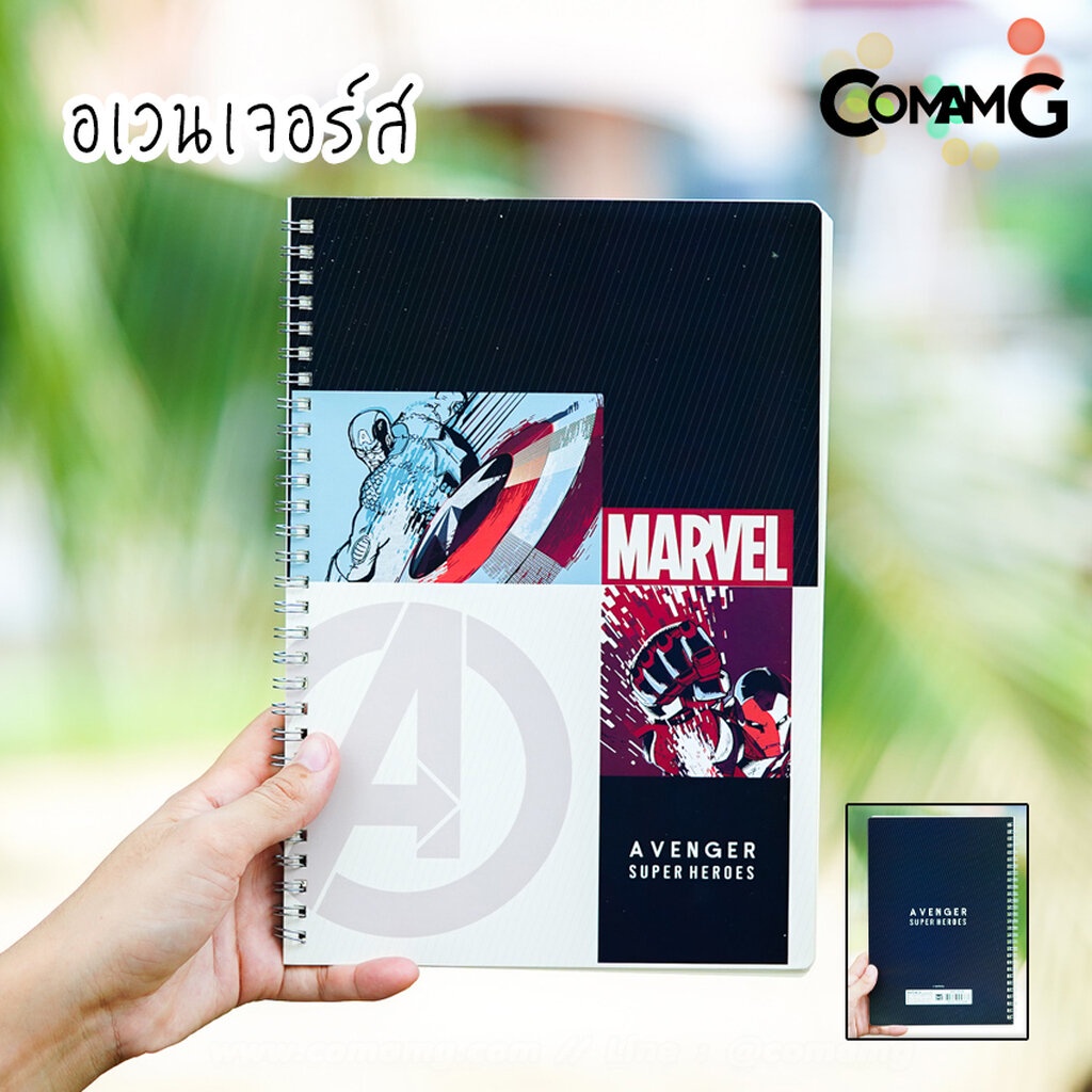 สมุดบันทึก สันห่วง สมุดโน๊ต แบบปกแข็งริมลวด ขนาด17.5x25.5ซม ลายการ์ตูน ลิขสิทธิ์แท้ พร้อมส่ง