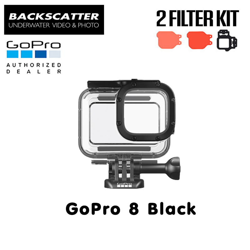 GoPro 8 Protective Housing + BACKSCATTER FLIP10+ Two Filter Kit with DIVE & DEEP Filters
