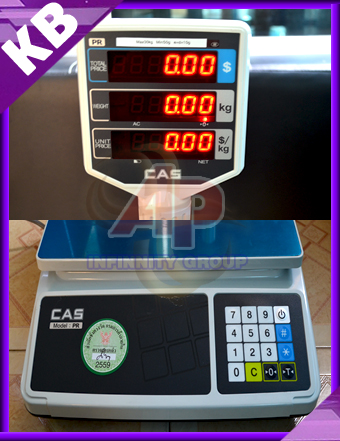 ตาชั่งคำนวณราคา30กิโลกรัม เครื่องชั่งแสดงคำนวณราคา30kg ตาชั่ง30กิโล เครื่องชั่งน้ำหนักชั่ง30kg ความละเอียด10g ยี่ห้อ CAS PR-P-30 ขนาดแท่นชั่ง 32.4X20.3cm.-พร้อมใบตรวจรับรองจากสำนักงานกลางชั่งตวงวัด