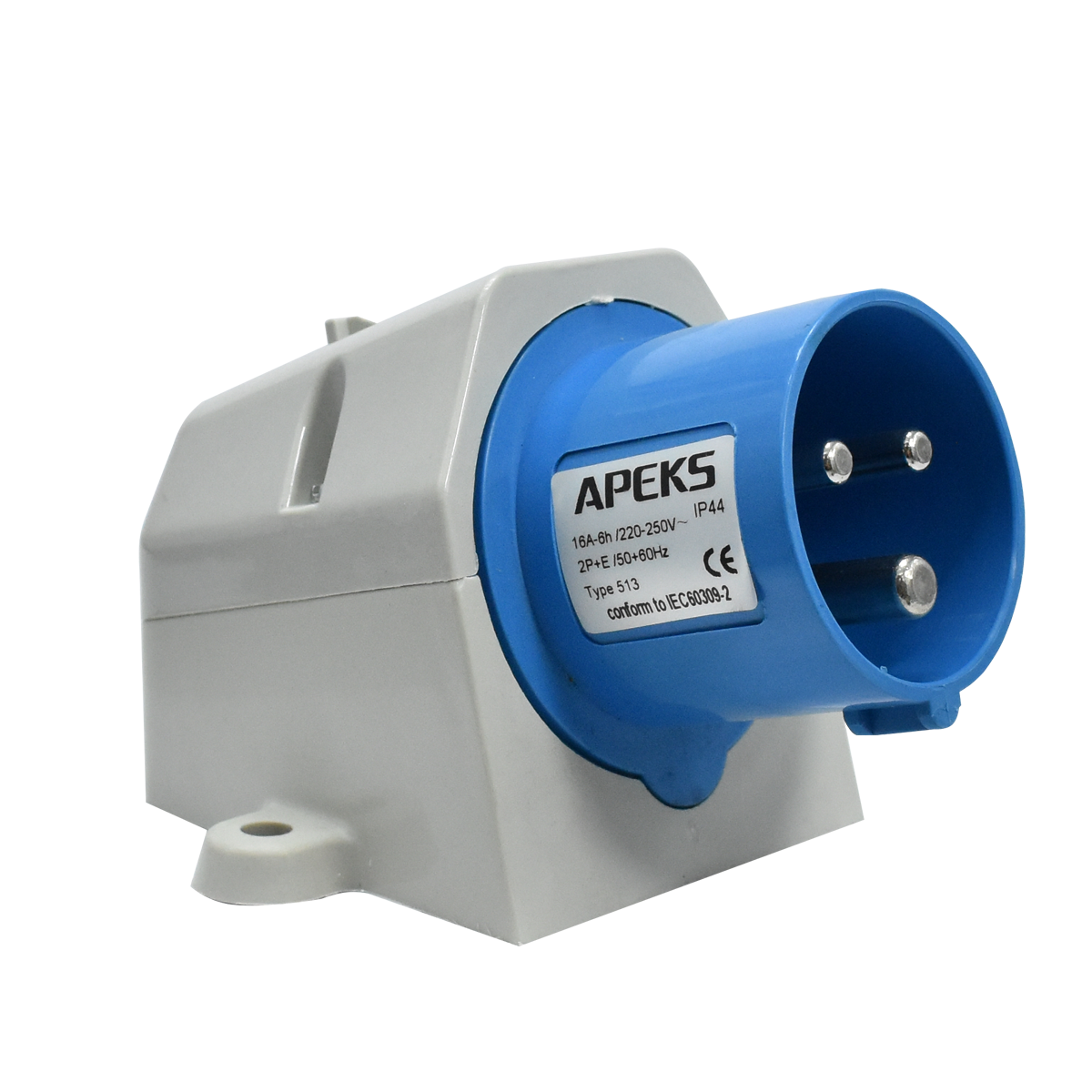 APEKS ปลั๊กตัวผู้ลอย IP44#513-6 3P 230V/16A