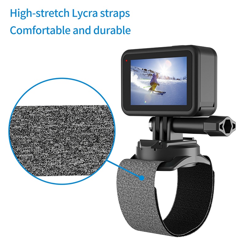 (รุ่นใหม่) Telesin 3 in 1 360 Rotation Hand Wrist Strap Quick Adjust Mount สายรัดข้อมือ หมุนได้ 360 องศา