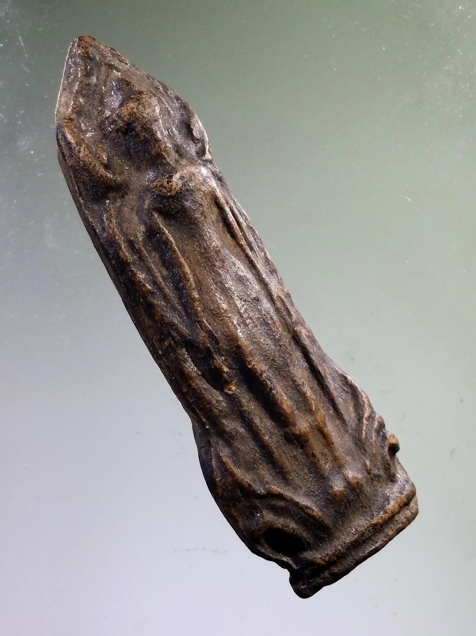 รหัสสินค้า พระกรุ 091 พระเนื้อดิน ปางเปิดโลก ลงรักดำ ไม่ทราบกรุ